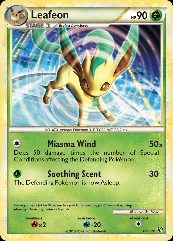 PSA 10 Leafeon Undaunted graded Pokémon card
