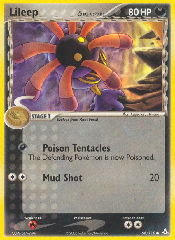 PSA 10 Lileep EX Holon Phantoms graded Pokémon card