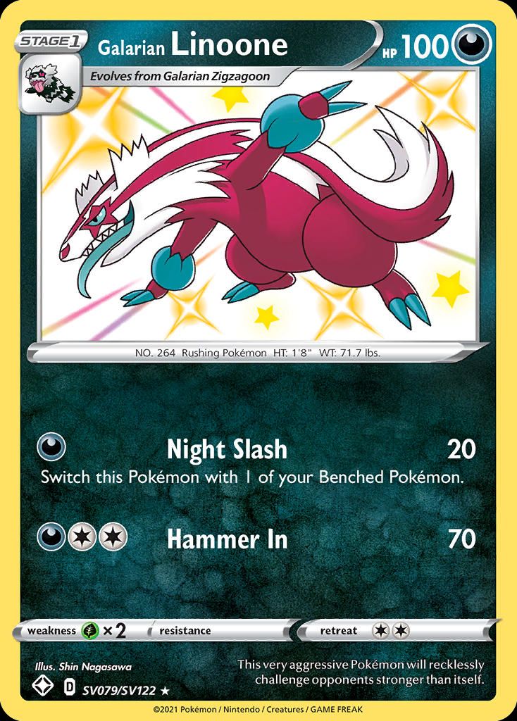 PSA 10 Linoone Shining Fates Shiny Vault graded Pokémon card