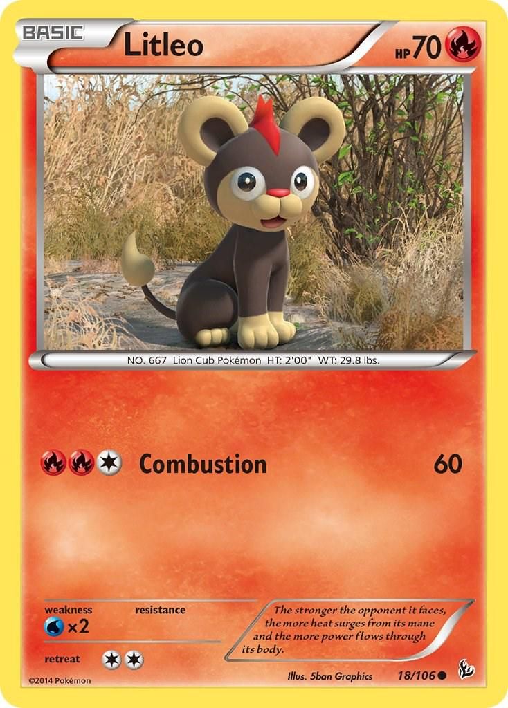 PSA 10 Litleo Furious Fists graded Pokémon card