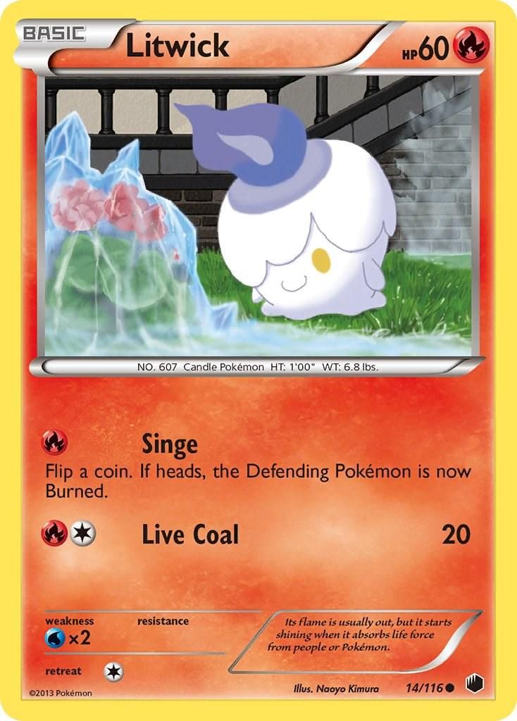PSA 10 Litwick Plasma Blast graded Pokémon card