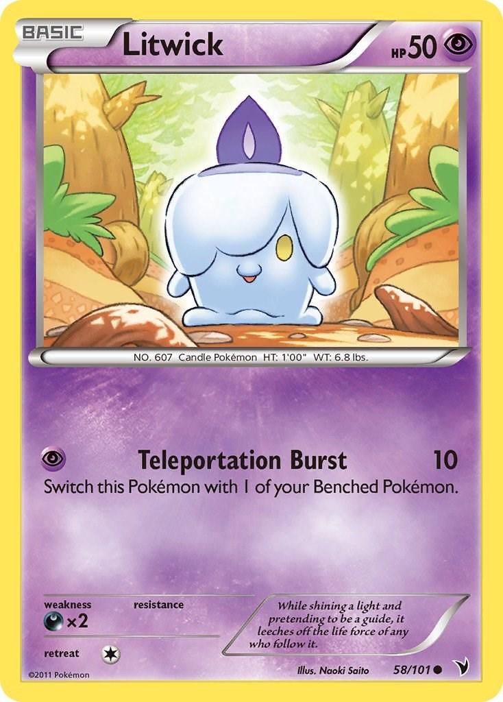 PSA 10 Litwick Noble Victories graded Pokémon card