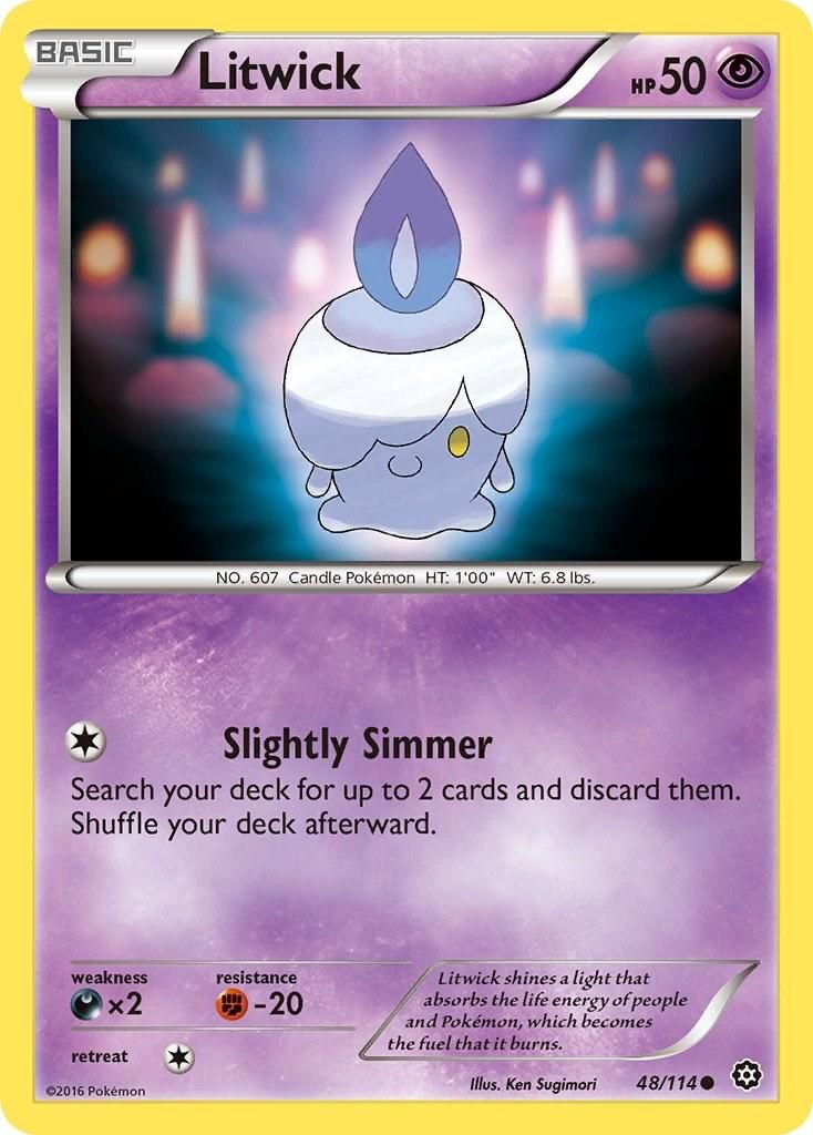PSA 10 Litwick Emerging Powers graded Pokémon card