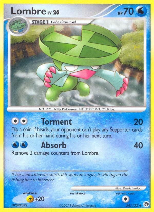 PSA 10 Lombre Secret Wonders graded Pokémon card