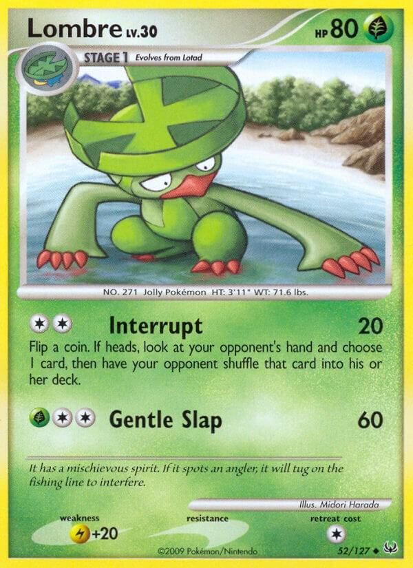 PSA 10 Lombre Platinum graded Pokémon card