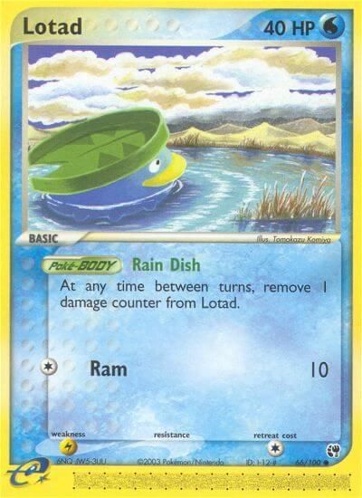 PSA 10 Lotad EX Ruby & Sapphire graded Pokémon card