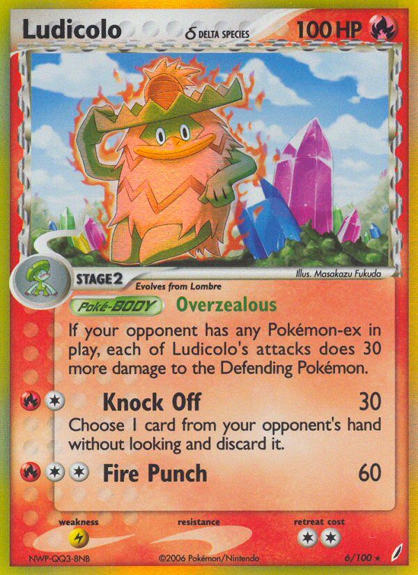 PSA 10 Ludicolo EX Power Keepers graded Pokémon card