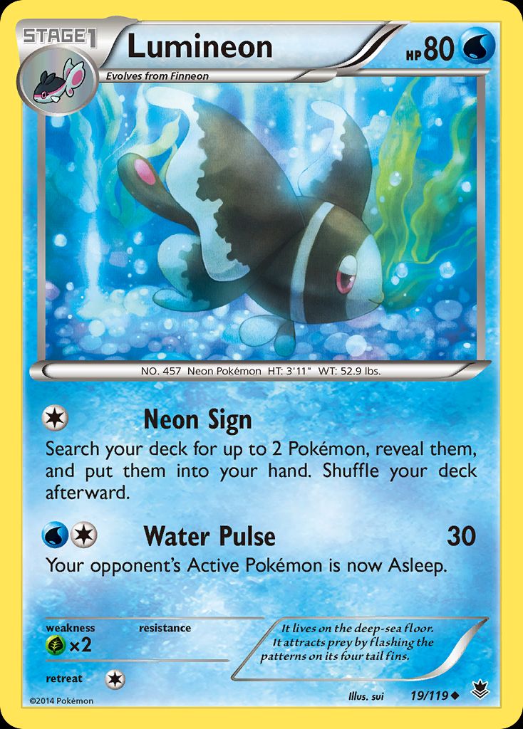 PSA 10 Lumineon Phantom Forces graded Pokémon card