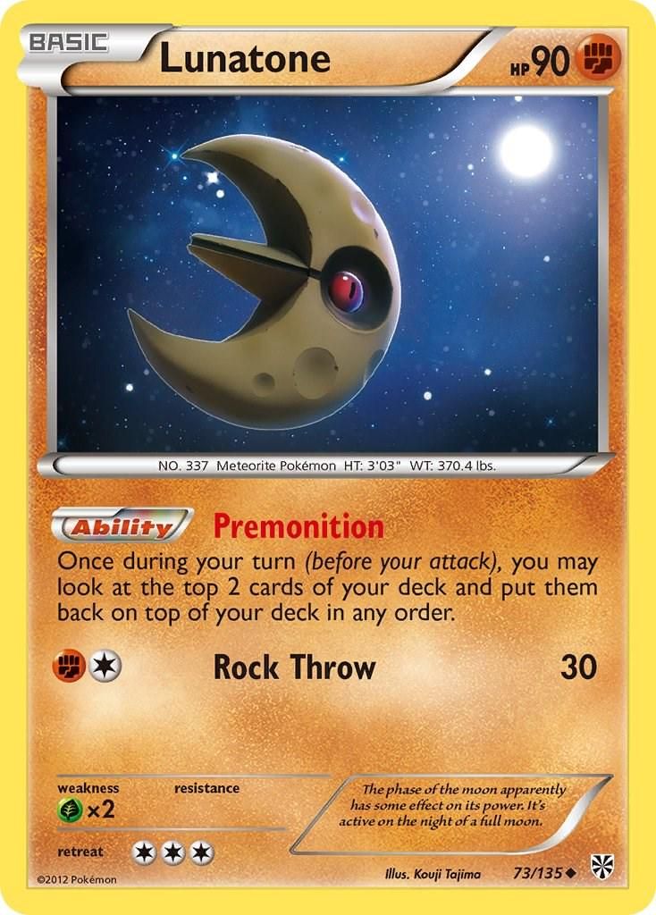 PSA 10 Lunatone Plasma Blast graded Pokémon card