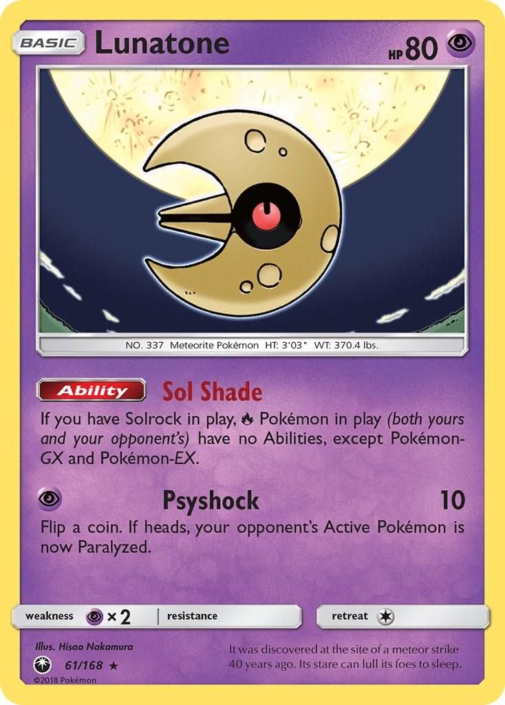 PSA 10 Lunatone Celestial Storm graded Pokémon card