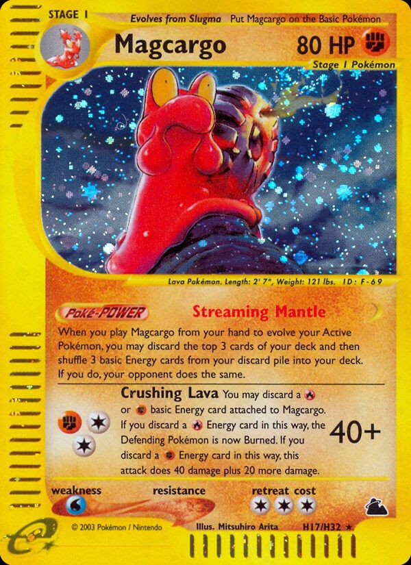 PSA 10 Magcargo Aquapolis graded Pokémon card