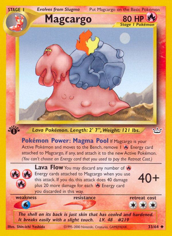 PSA 10 Magcargo Neo Revelation graded Pokémon card