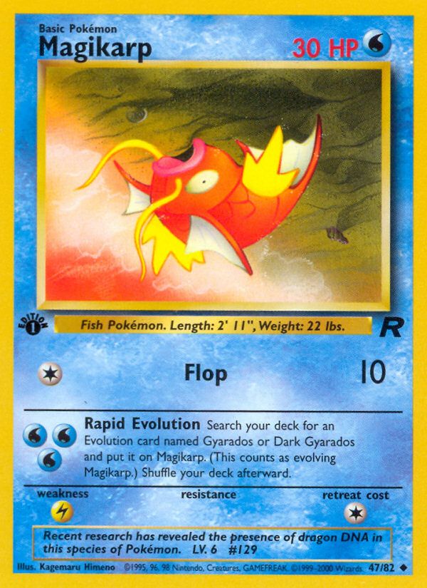PSA 10 Magikarp Team Rocket graded Pokémon card