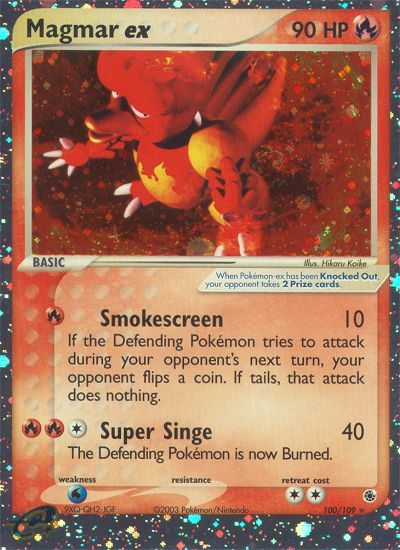 PSA 10 Magmar ex EX Ruby and Sapphire graded Pokémon card