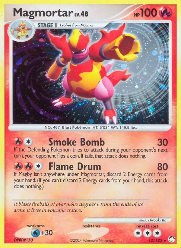 PSA 10 Magmortar Mysterious Treasures graded Pokémon card