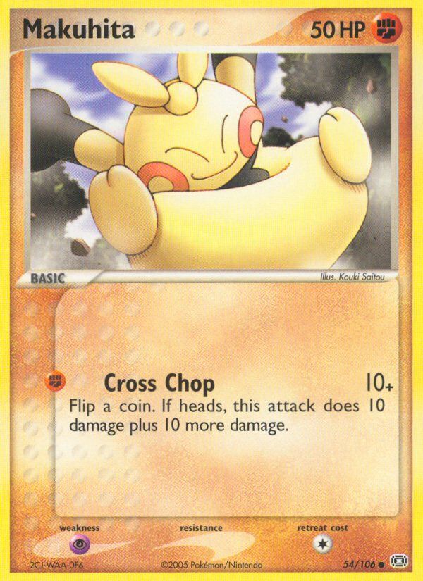 PSA 10 Makuhita EX Emerald graded Pokémon card