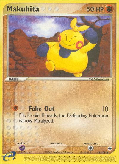 PSA 10 Makuhita Mirage Forest graded Pokémon card