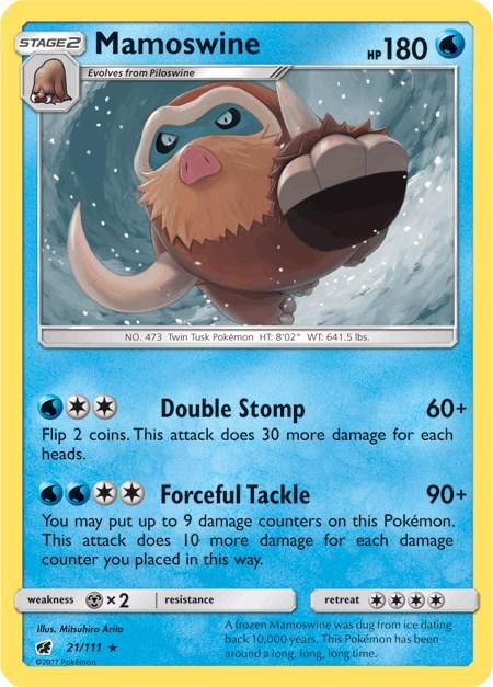 PSA 10 Mamoswine Undaunted graded Pokémon card