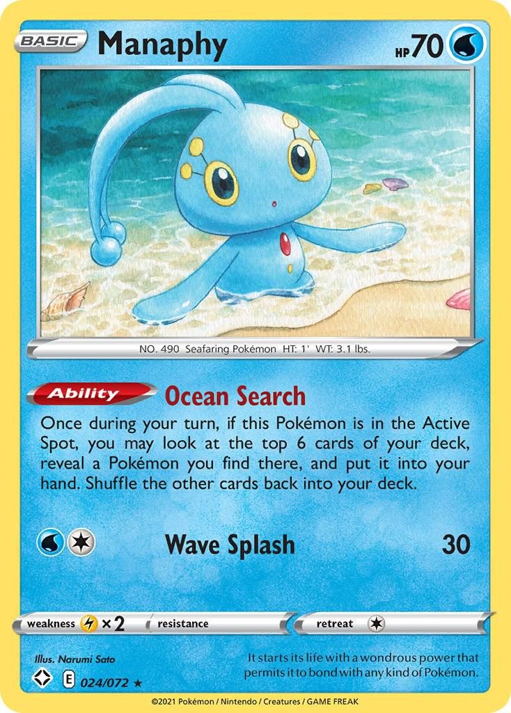 PSA 10 Manaphy Paldean Fates graded Pokémon card