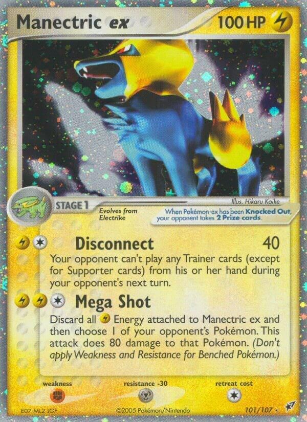 PSA 10 Manectric EX Deoxys graded Pokémon card