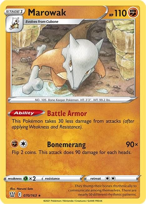 PSA 10 Alolan Marowak V Battle Styles 174/163 graded Pokémon card