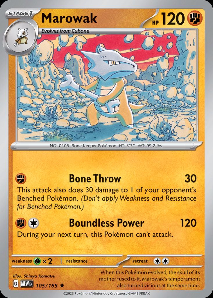 PSA 10 Marowak Expedition Base Set 105/165 graded Pokémon card