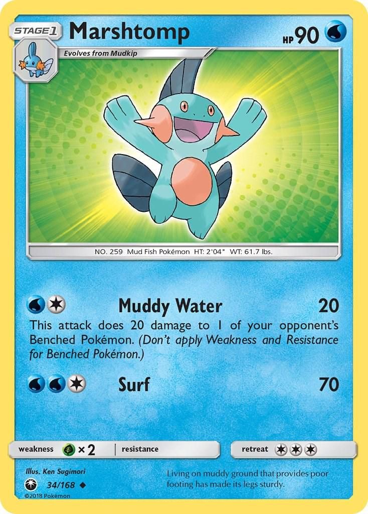 PSA 10 Marshtomp EX Legend Maker graded Pokémon card