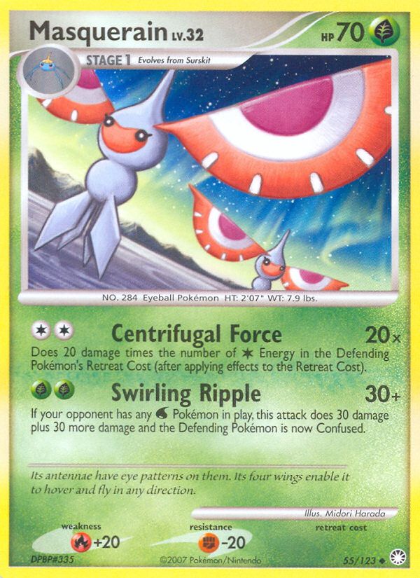 PSA 10 Masquerain Mysterious Treasures graded Pokémon card