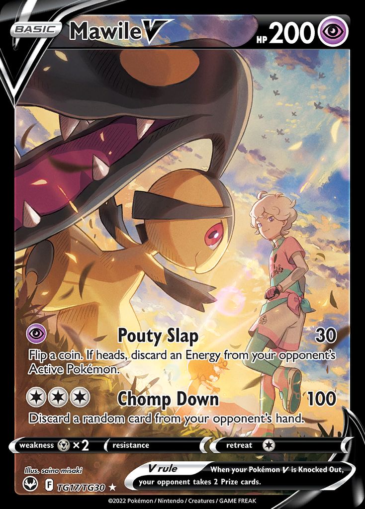 PSA 10 Mawile Silver Tempest graded Pokémon card
