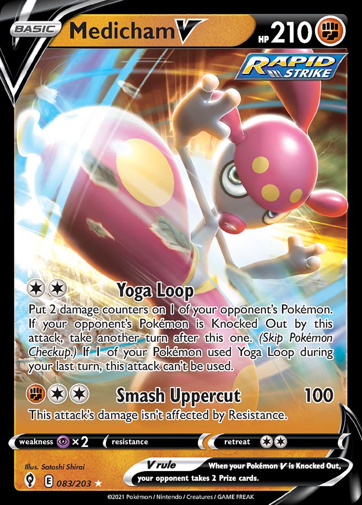 PSA 10 Medicham Evolving Skies graded Pokémon card