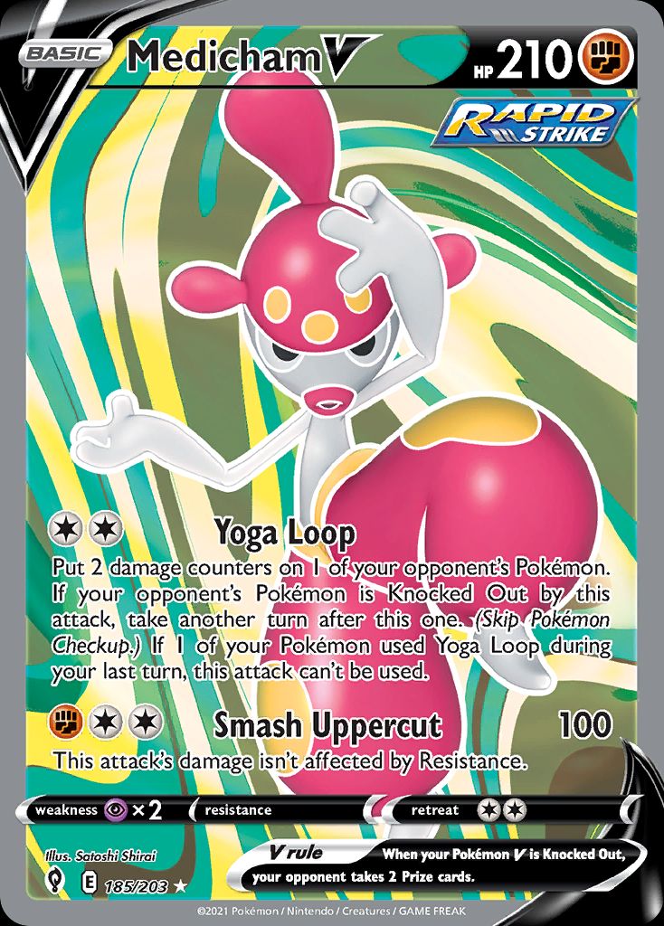 PSA 10 Medicham Evolving Skies graded Pokémon card