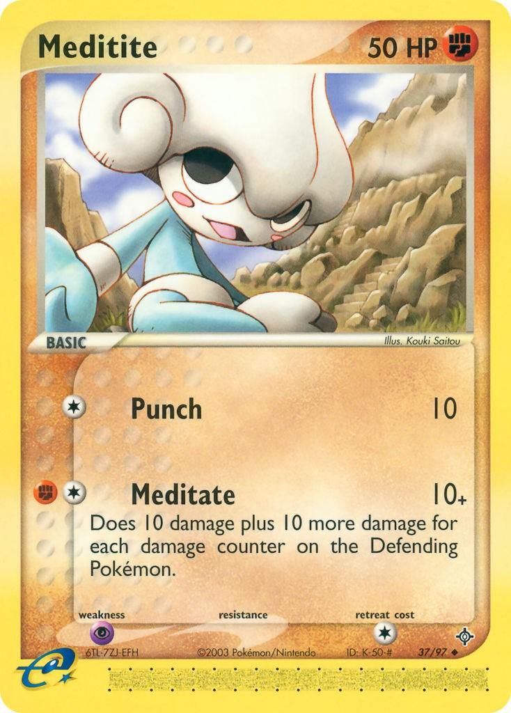 PSA 10 Meditite EX Dragon graded Pokémon card