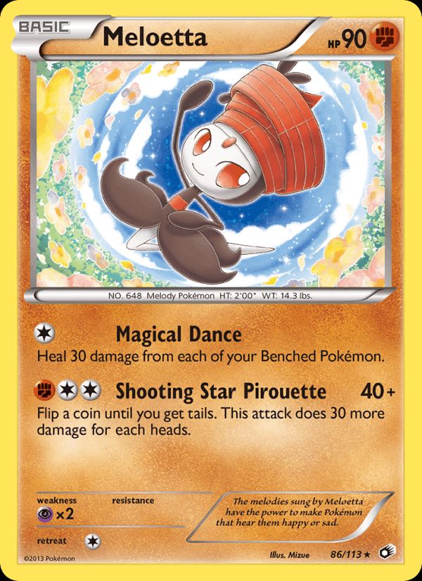 PSA 10 Meloetta Legendary Treasures graded Pokémon card