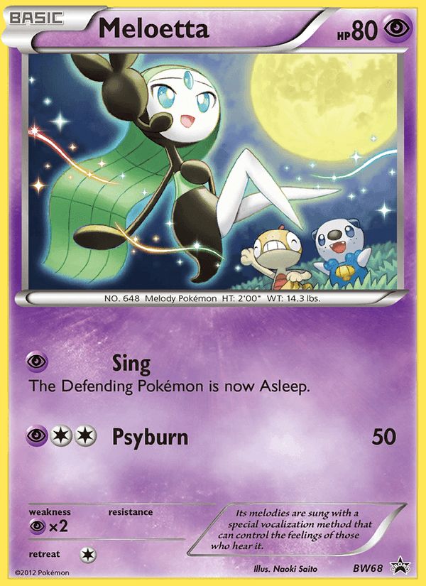 PSA 10 Meloetta BW Black Star Promos graded Pokémon card