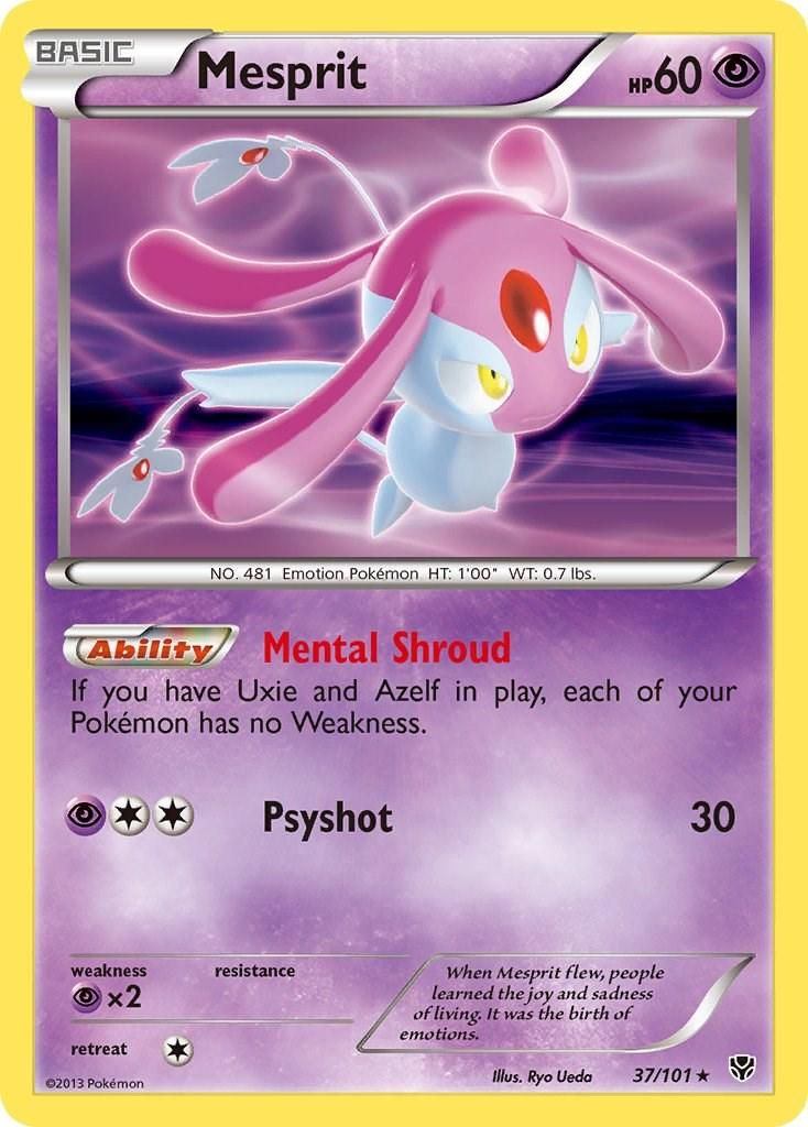 PSA 10 Mesprit Plasma Blast graded Pokémon card