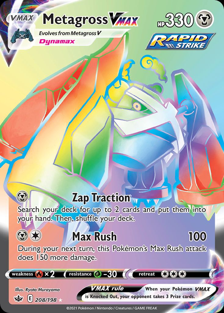 PSA 10 Metagross Chilling Reign graded Pokémon card