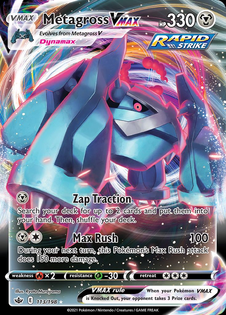 PSA 10 Metagross Chilling Reign graded Pokémon card