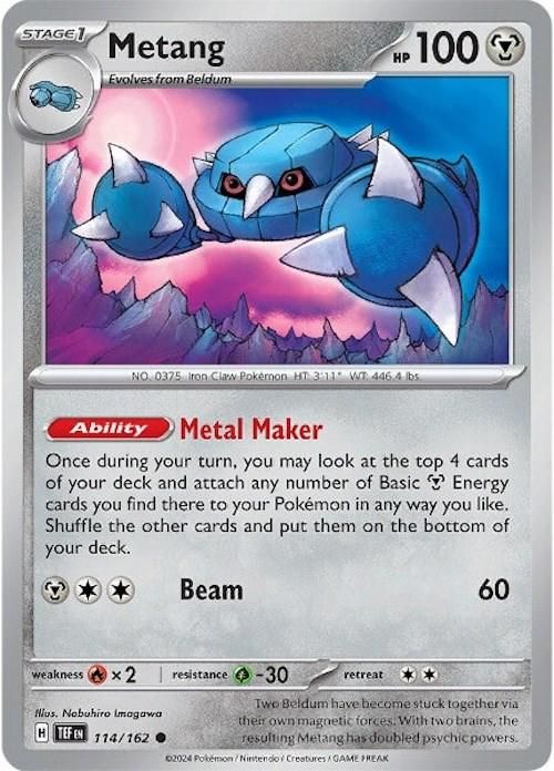 PSA 10 Metang Scarlet & Violet graded Pokémon card