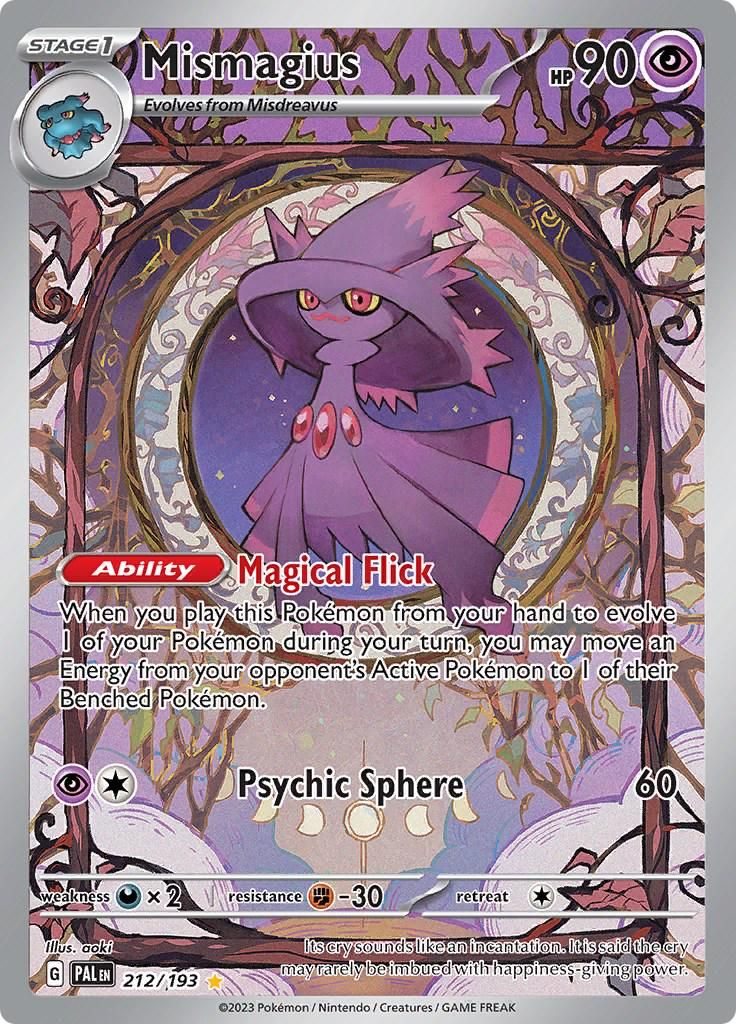 PSA 10 Mismagius Paldea Evolved graded Pokémon card