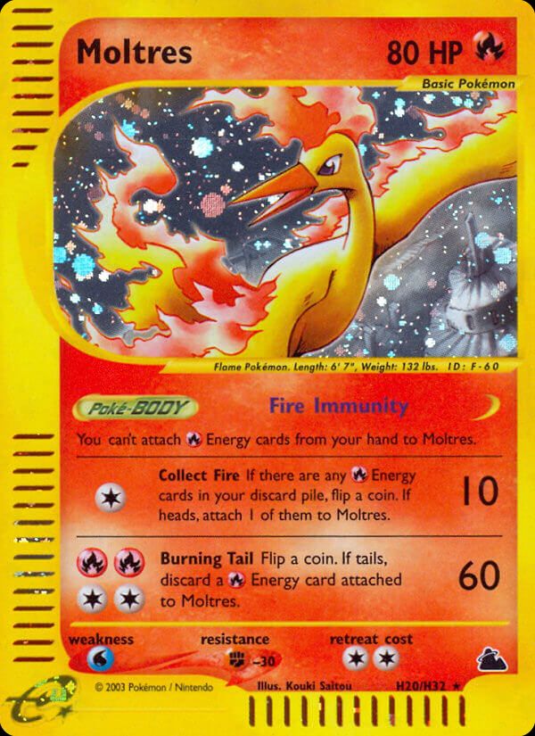 PSA 10 Moltres Skyridge graded Pokémon card