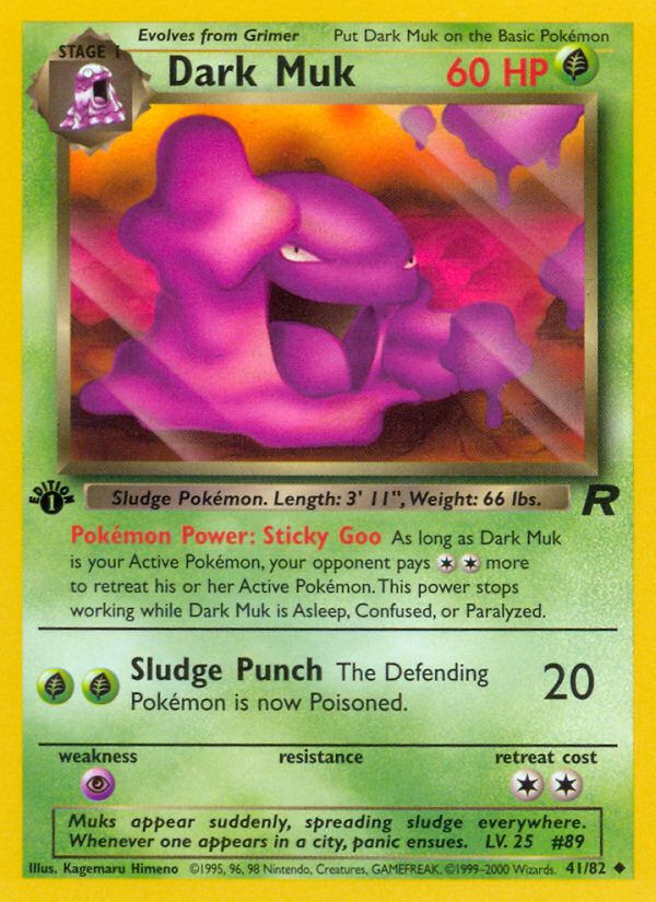 PSA 10 Dark Muk Team Rocket graded Pokémon card