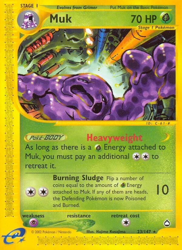 PSA 10 Muk Aquapolis graded Pokémon card