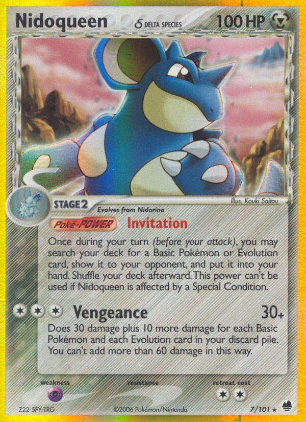 PSA 10 Nidoqueen EX Dragon Frontiers graded Pokémon card