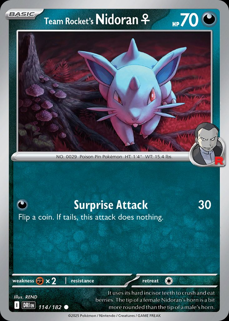 PSA 10 Nidoran♀ Base Set graded Pokémon card