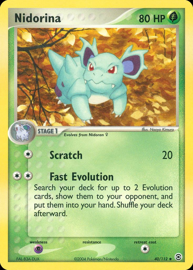 PSA 10 Nidorina EX FireRed & LeafGreen graded Pokémon card