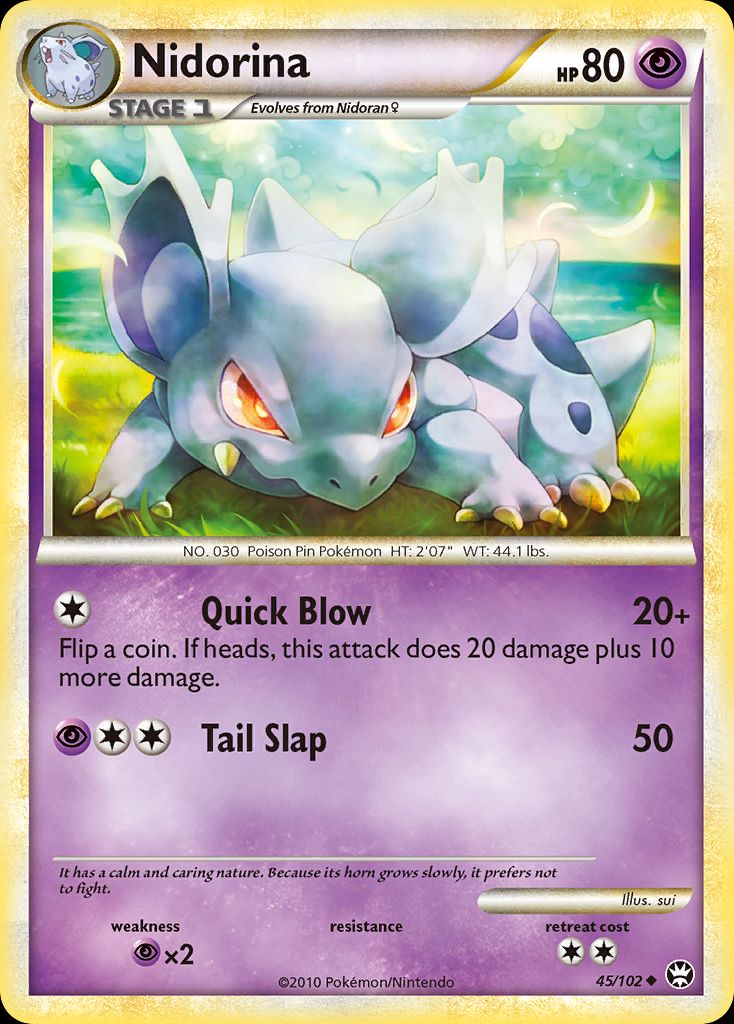 PSA 10 Nidorina Triumphant graded Pokémon card