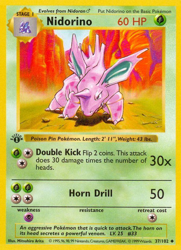 PSA 10 Nidorino Expedition Base Set graded Pokémon card
