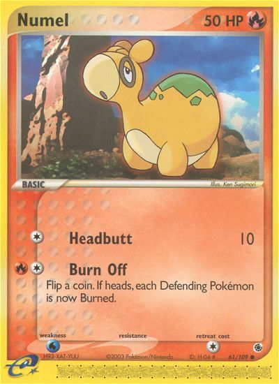 PSA 10 Numel EX Hidden Legends graded Pokémon card