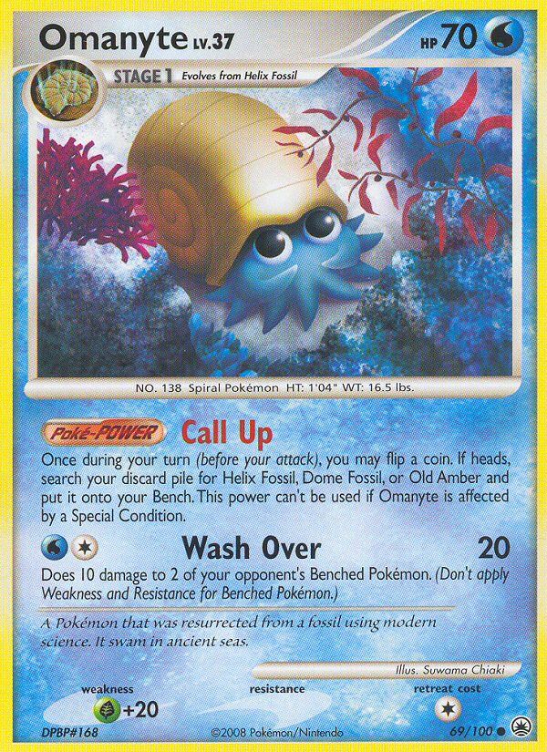PSA 10 Omanyte Legendary Collection Reverse Holo graded Pokémon card