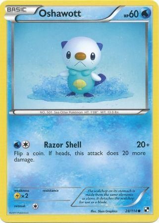 PSA 10 Oshawott Noble Victories graded Pokémon card